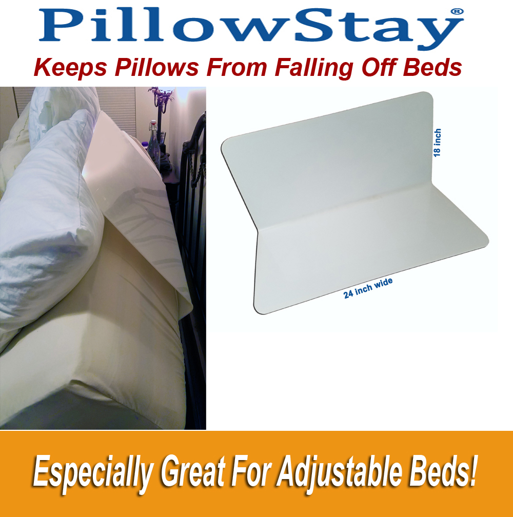 PillowStay Adjustable Bed Pillow Keeper Pillow Stay Pillow Support 
